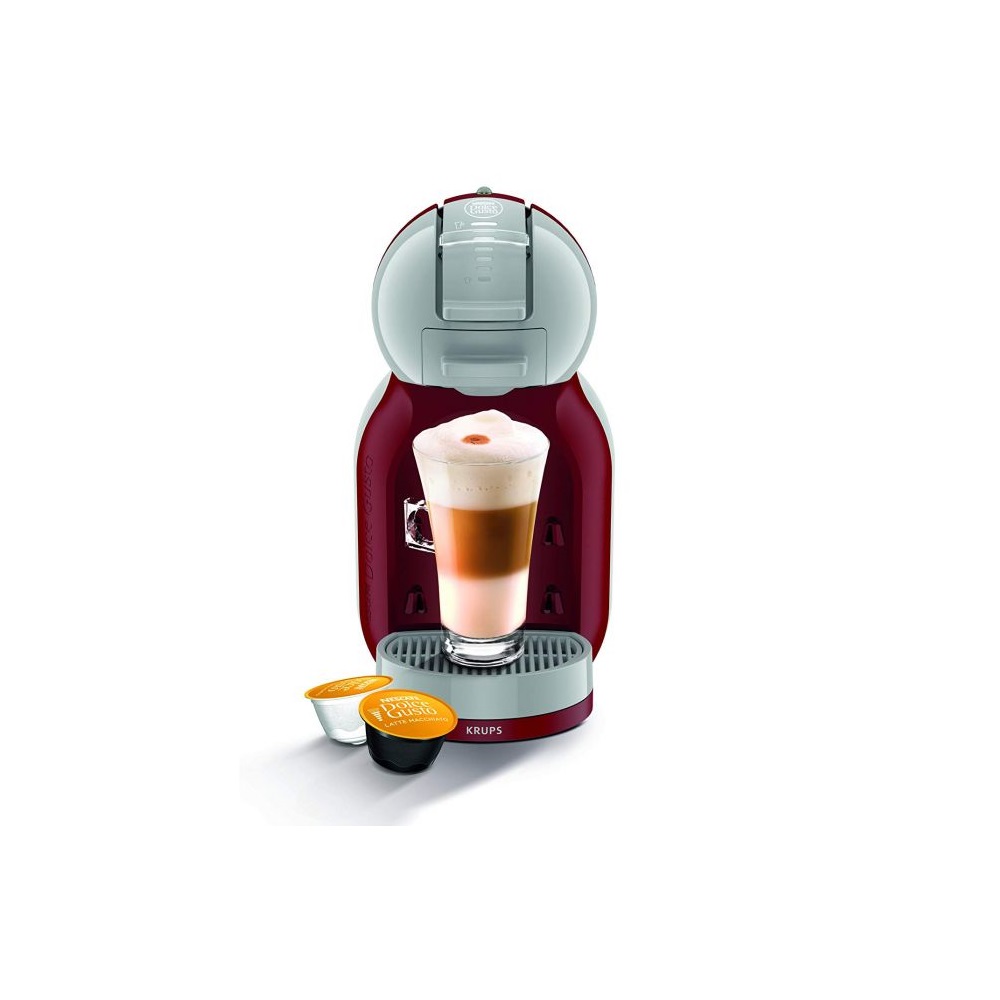 Krups Mini Me Automatic Coffee Machine - Grey & Red - 0.8 L - KP120540 - 02