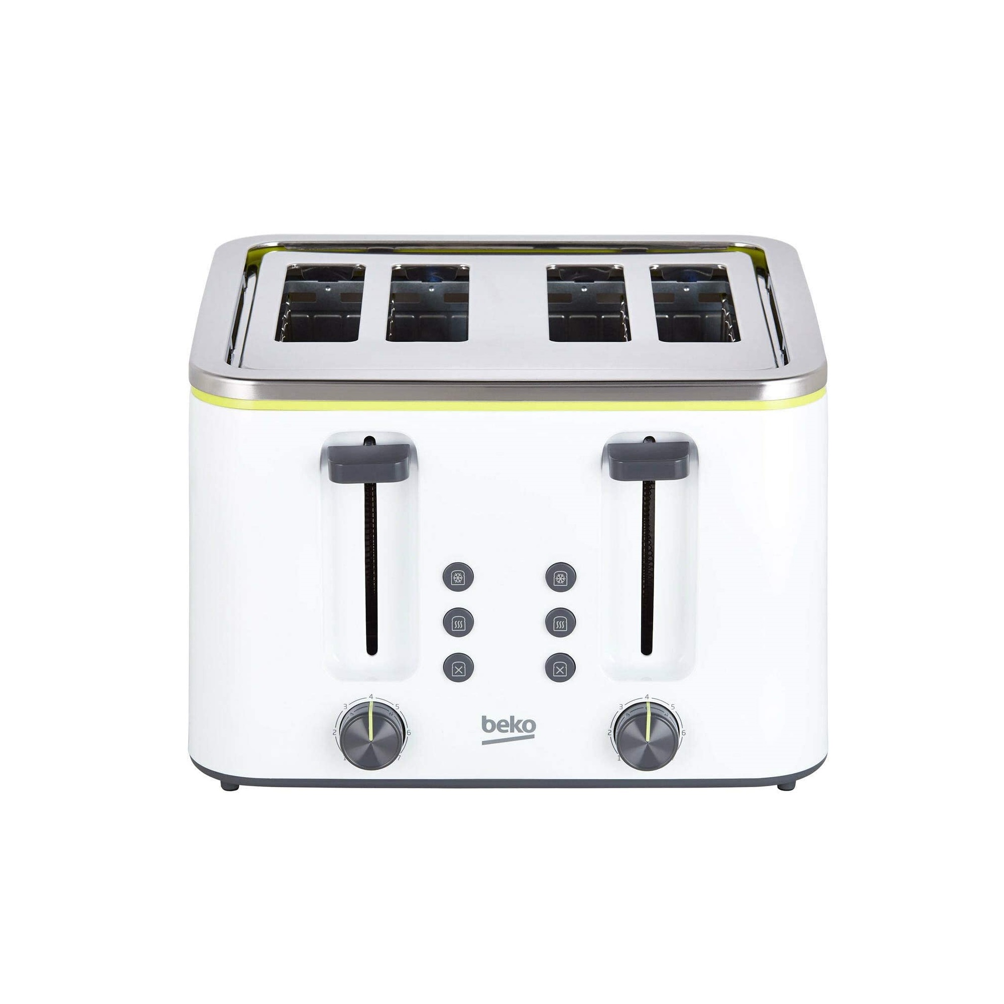 Beko New Line Slot Toaster – White – 1400W – TAM4341W