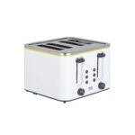 Beko New Line 4 Slot Toaster – White – 1400W – TAM4341W - 01