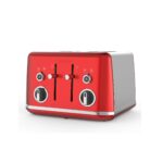 Breville Lustra 4 Slice Wide Slots Toaster – Candy Red – 1950W – VTT852 - 01