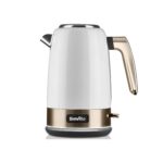 Breville New York Collection Electric Jug Kettle – White, Gold – 1.7 L – VKT142 - 01