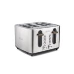 Crux Stainless Steel 4 Slice Toaster – Silver – 1800W – CRUX007 - 01