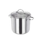 Judge Essentials 22cm Glass Lid Stockpot - Stainless Steel - 6.5L - HX313