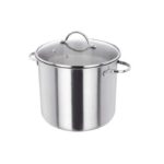 Judge Essentials 24cm Glass Lid Stockpot - Stainless Steel - 8.5L - HX314
