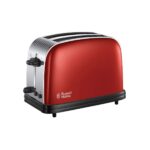 Russell Hobbs Colours Plus 2 Slice Toaster – Red – 1670W – 23330 - 01