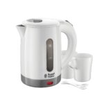 Russell Hobbs Compact Travel Electric Kettle – White – 0.85 L – 23840 -01