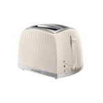 Russell Hobbs Honeycomb 2 Slice Extra Wide Slot Toaster – Cream – 850W – 26062 - 01