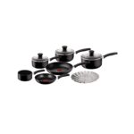 Tefal Delight Non-Stick Cookware Set – Black – 5 Pcs – B020S544 - 01
