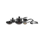 Tefal Easy Care Black Non-Stick Cookware Set – Black – 9 Pcs – A762S944 - 01