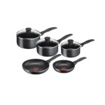 Tefal PTFE Induction Stone Pan set – Black – 5 Pcs – E857S544 - 01