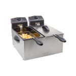 Tristar Stainless Steel Double Deep Fryer - Silver - 6 L - FR-6937BS - 01